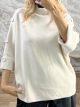 Lil-MockNeck Button Sweater-730/Vanilla