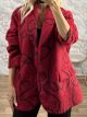 Lok-Textured Boucle Blazer-3923/Red