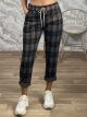 Plaid Casual Pants/Black