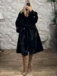 Spi-Furry Button Coat/Black