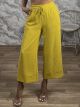 Cropped Highwaist Pants-24806/Mustard