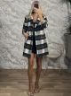 Lok-Plaid Coat-23053/Grey