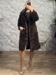 Long Soft Fur Coat Sizes-21841/Chocolat