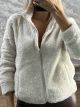 Gyn-Fluffy Cardigan-1520/Ecru
