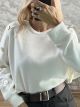 Ste-GoldButton Sweater-19424/White