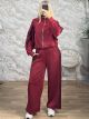 Lil-Leopard Ve Tracksuit-3610/Wine Red