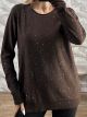 Zoz-Glitter Soft Sweater-1387/Chocolat