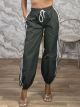 FourStriped Athletic Pants-11024/Khaki