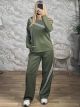 The-OpenShoulder Stripes Set-3062/Khaki