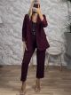 Zoz-SuperSoft Suit-80917/Burgundy