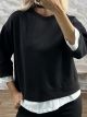 Lil-WhiteLayer Sweatshirt-69864/Black