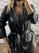 Lok-Leather Blazer Jacket-4653/Black