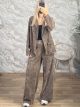 Cords Wideleg Suit-83089/Mocca