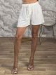Mono Belt Shorts-3609/White