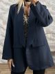 The-Σακάκι Oversized-22125/Navy Blue