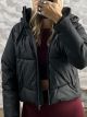 Matte Black Zippers Jacket-25095/Black