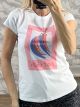 Just Chillin Cotton T-Shirt-5256/White