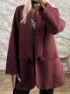 The-Σακάκι Oversized-22125/Burgundy