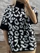 Sar-Leo Knitted Sweater-2227/Black&White
