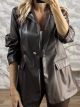 Ton-Leather Blazer-3429/Chocolat