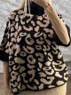 Sar-Leo Knitted Sweater-2227/Black&Camel