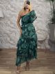 San-Muslin GoldenThread Maxi Dress-6421/Emerald Green
