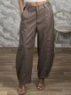 Zoz-Leather Pants-30187130/Beige