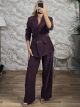 Zoz-Velvet Suit-3366160/Purple