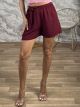 Mono Belt Shorts-3609/Burgundy