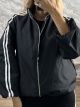 Τhe-Athletic Stripped Jacket-26523/Black
