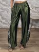 The-Satin ThreeStripes Pants-51888/Khaki