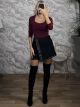 Zoz-Studs Soft Skort-90635/Black