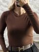 The-Soft Knitted Top-1218/Chocolat