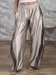 The-Satin ThreeStripes Pants-51888/Biege