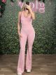 Athletic Leo Cabbana Bodysuit/Pink