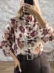 Lok-Viscose Floral JPNS Shirt-2597/Vanilla