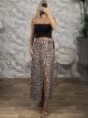 Viscose Wrap Maxi Skirt-8097/Leopard