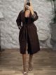 The-Leopard Lining Coat-11883/Chocolat