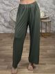 Plus Size Viscose Pants-211172/Khaki