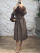 Spi-Long Coat Fur/Chocolat