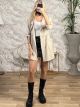 Spring Drawstring Coat/Beige