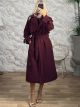 The-Belt Trench Coat-10805/Burgundy