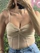 C-Through Strass Bodysuit/Biege