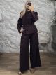 Sar-Military Soft Velvet Set-26238/Burgundy