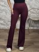 Cabana Elastic Push Up Pants-2722/Burgundy