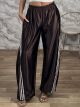 The-Satin ThreeStripes Pants-51888/Chocolat