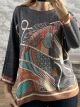 Ste-Horse Knitted Top-13937/Grey