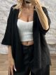 Lil-Soft Knitted Cardigan/Black