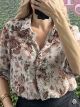 BouquetForal Muslin Shirt/Pink