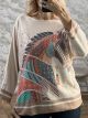 Ste-Horse Knitted Top-13937/Beige
